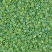 Miyuki delica Beads 11/0 - Matted transparent lime ab DB-1281